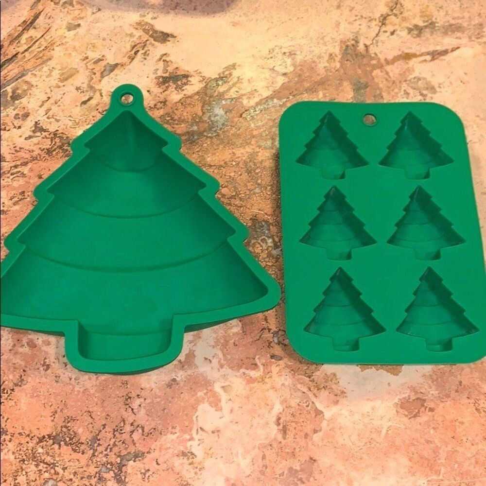 Christmas Tree Silicone Baking Molds -Green
